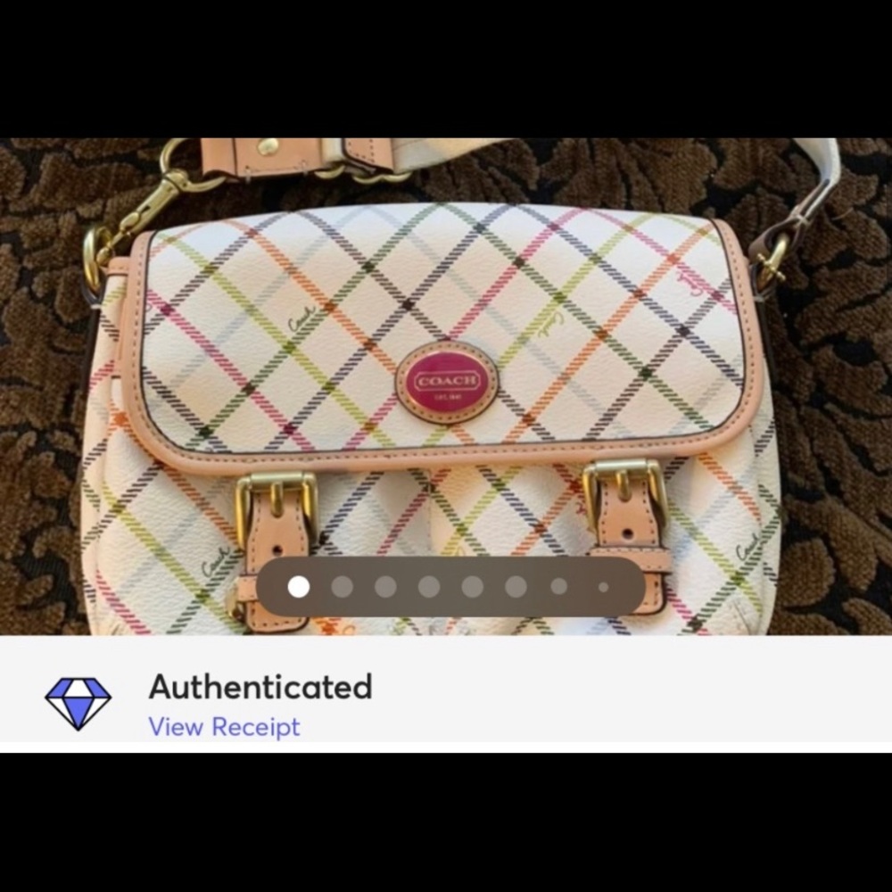 COACH REDUCED Authenticated Signature Series Shoulder Bag